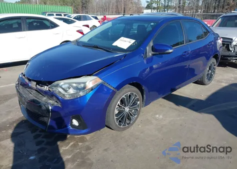2014 Toyota Corolla S Plus z USA, uszkodzony, nr VIN 2T1BURHE6EC137720